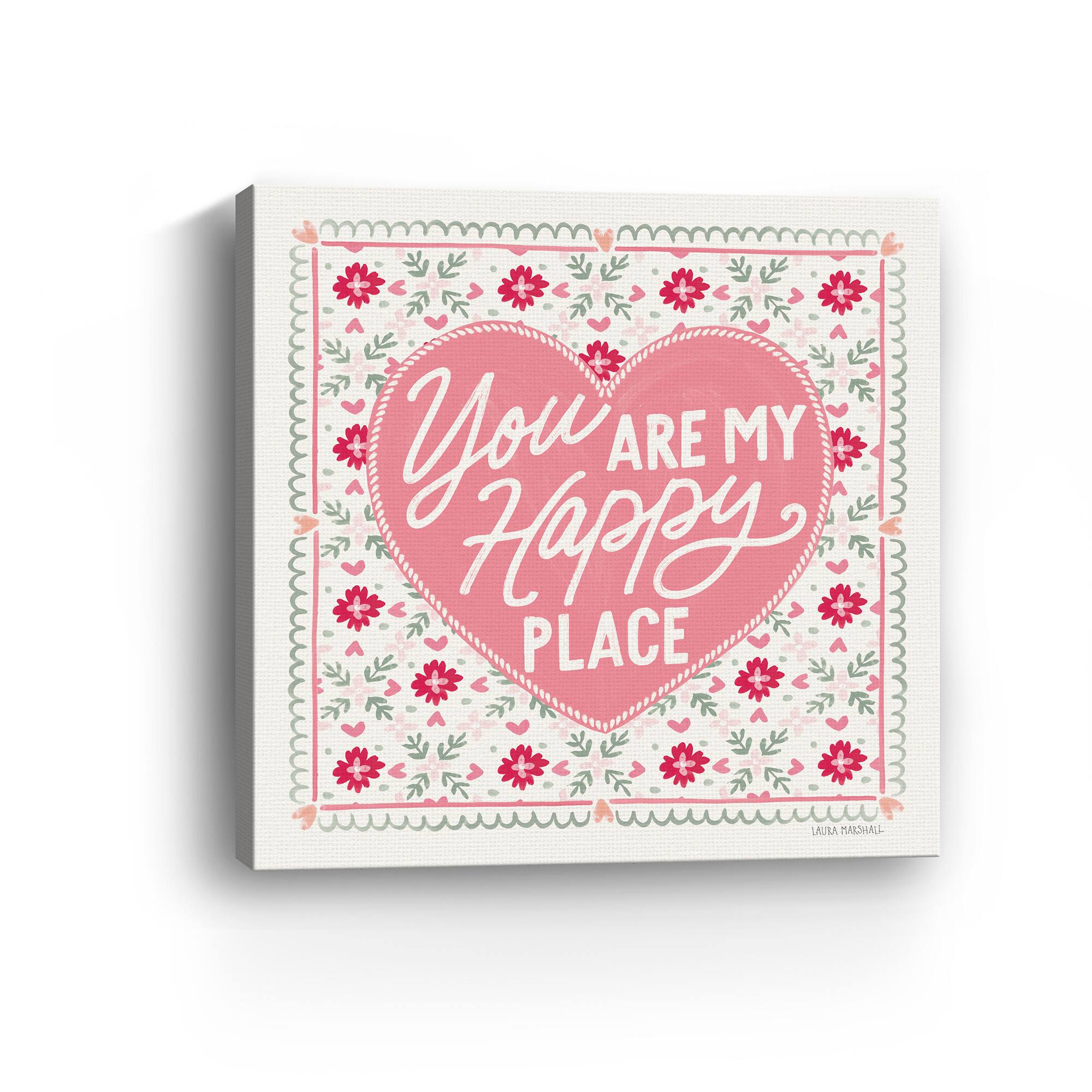 Blooming Hearts VI Canvas Giclée Art